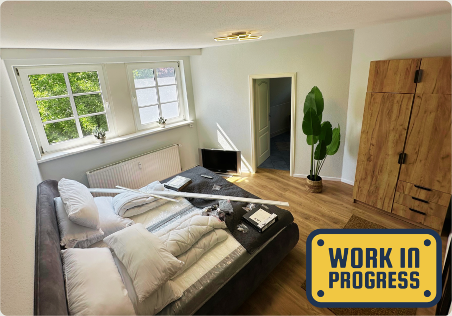 15 m², helles und freundliches Zimmer mit Duschbad