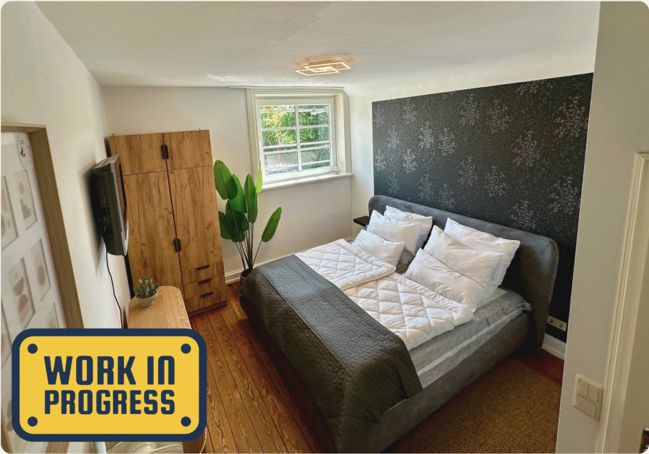 15 m², helles und freundliches Zimmer mit Duschbad